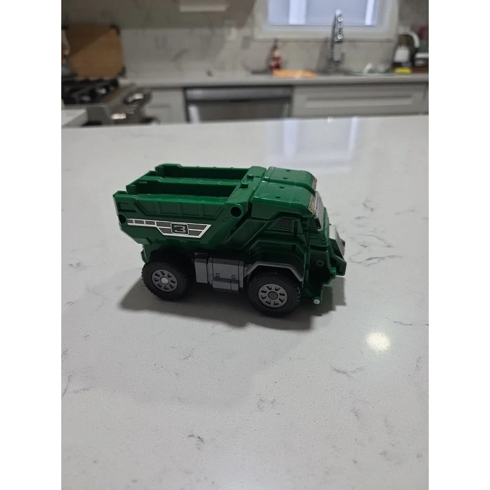 1997 Power Rangers Turbo Thunder Loader Zord Green Dump Truck Rescue Megazord #3